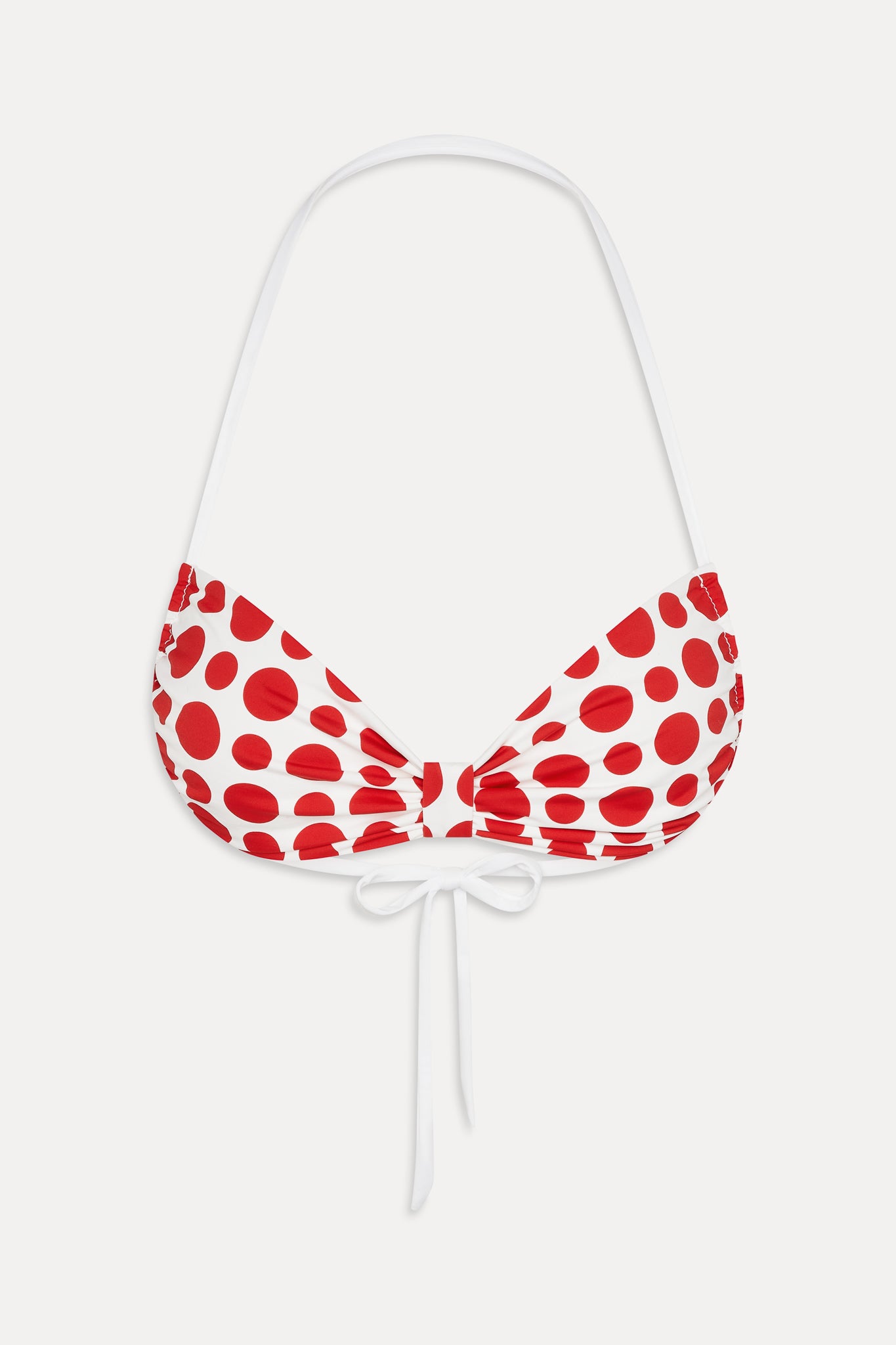 Reece Halter Bikini Top - Red Dottie - Image 3