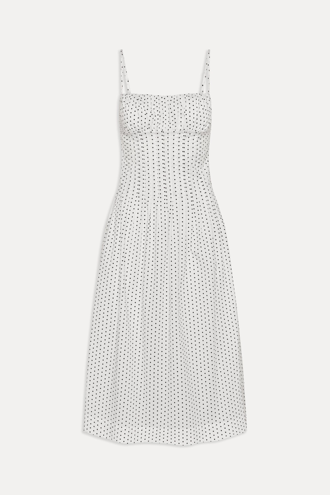 Reign Polka Dot Maxi Dress - White Polka Dot - Image 3