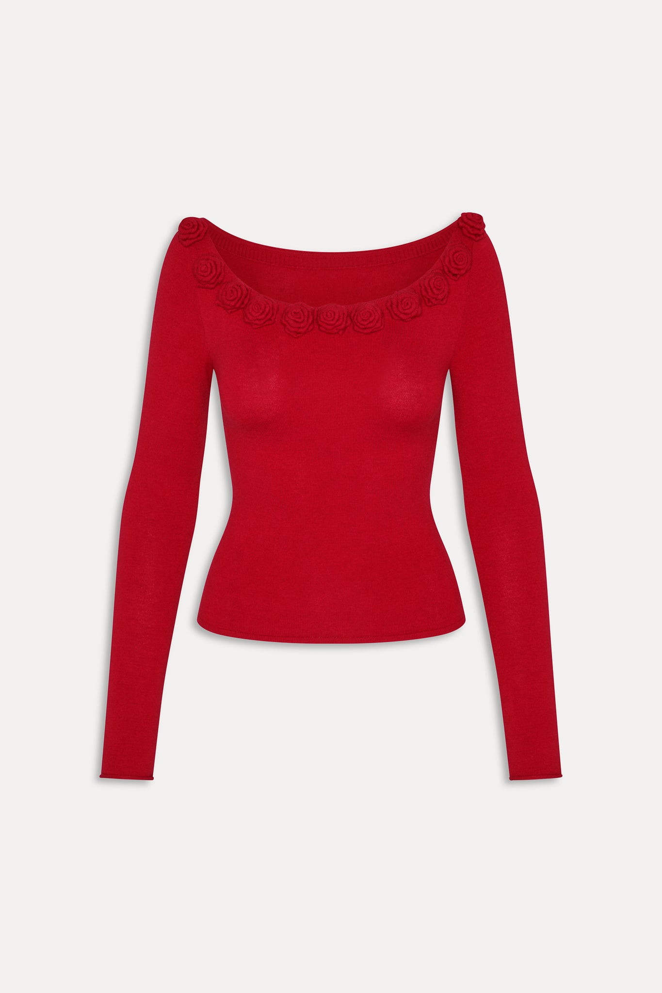 Rose Boat Neck Shirt - Heartstrings - Image 3