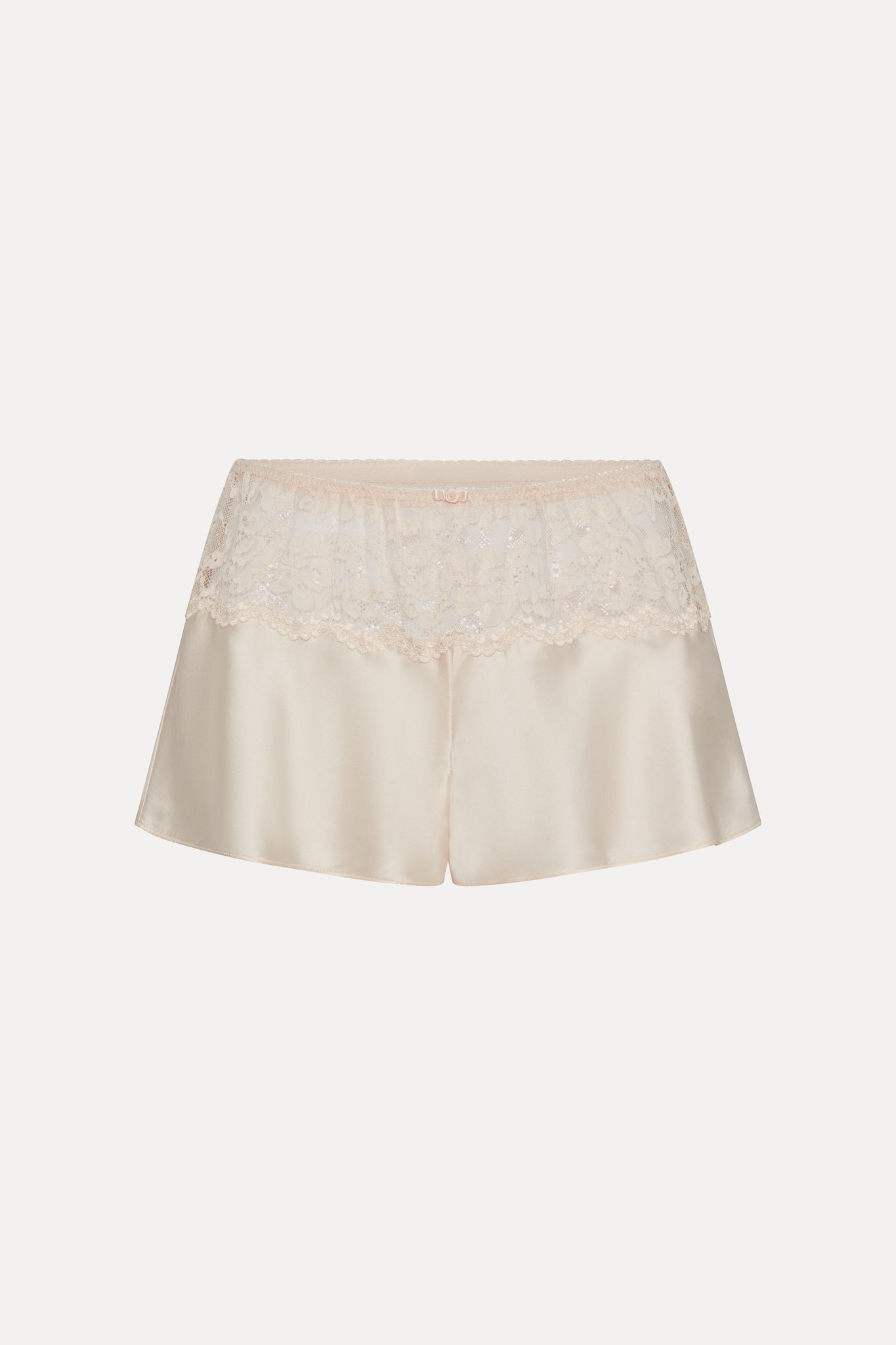 Rosie Silk Mini Shorts - Heaven - Image 3