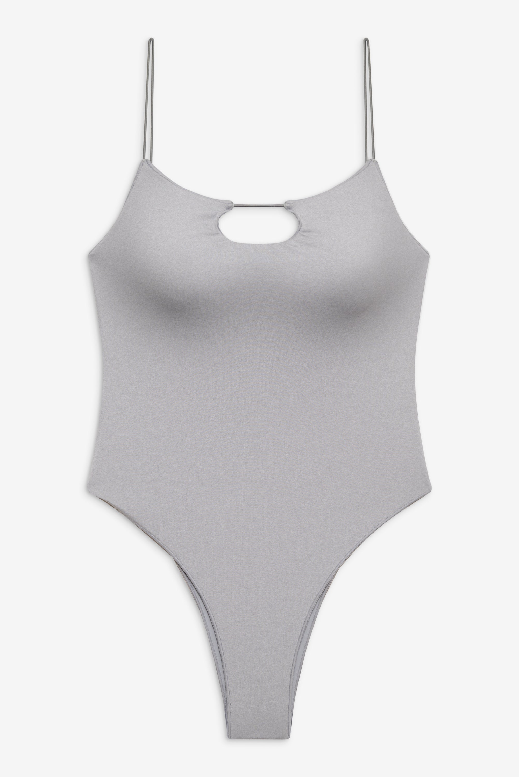 Rutherford Cheeky One Piece Swimsuit - Heather Grey - Image 3