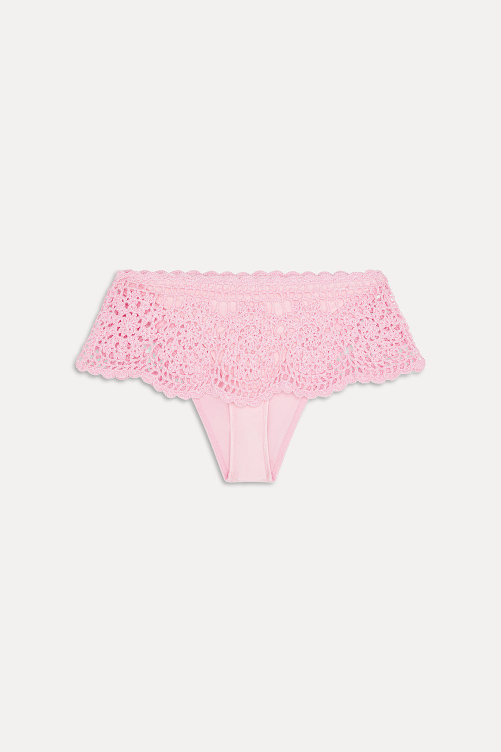 Shelly Crochet Shine Swim Skirt - Blush - Image 3