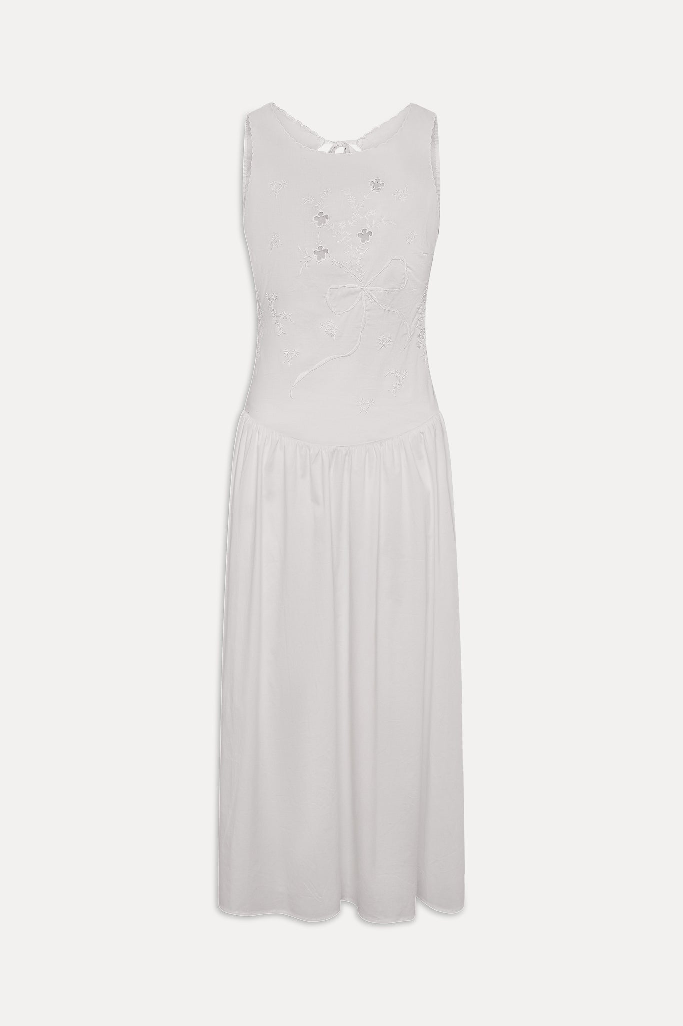 Soleil Backless Embroidered Midi Dress - Sleepy Angel - Image 3
