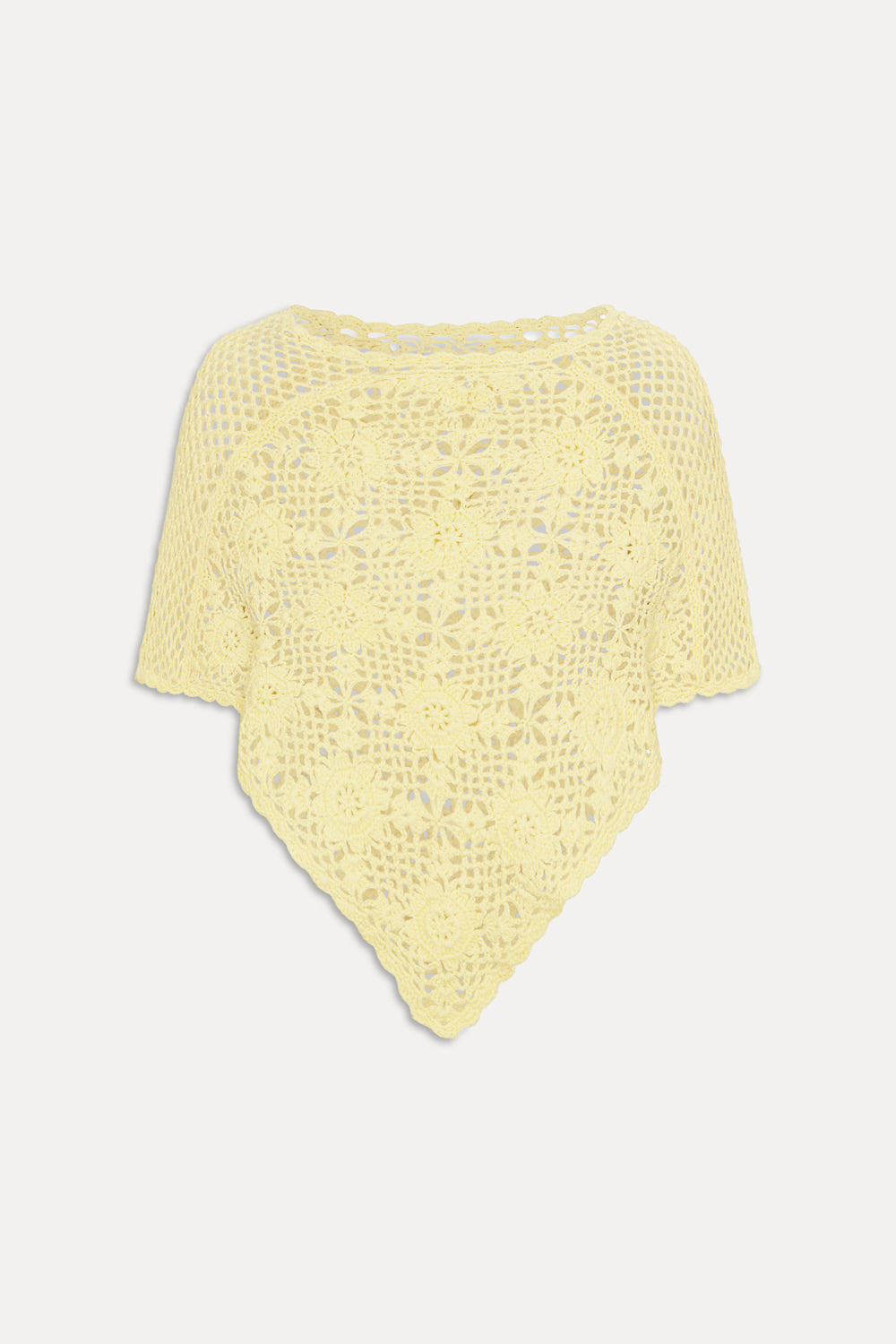 Sophie Crochet Poncho - Whipped Butter - Image 3