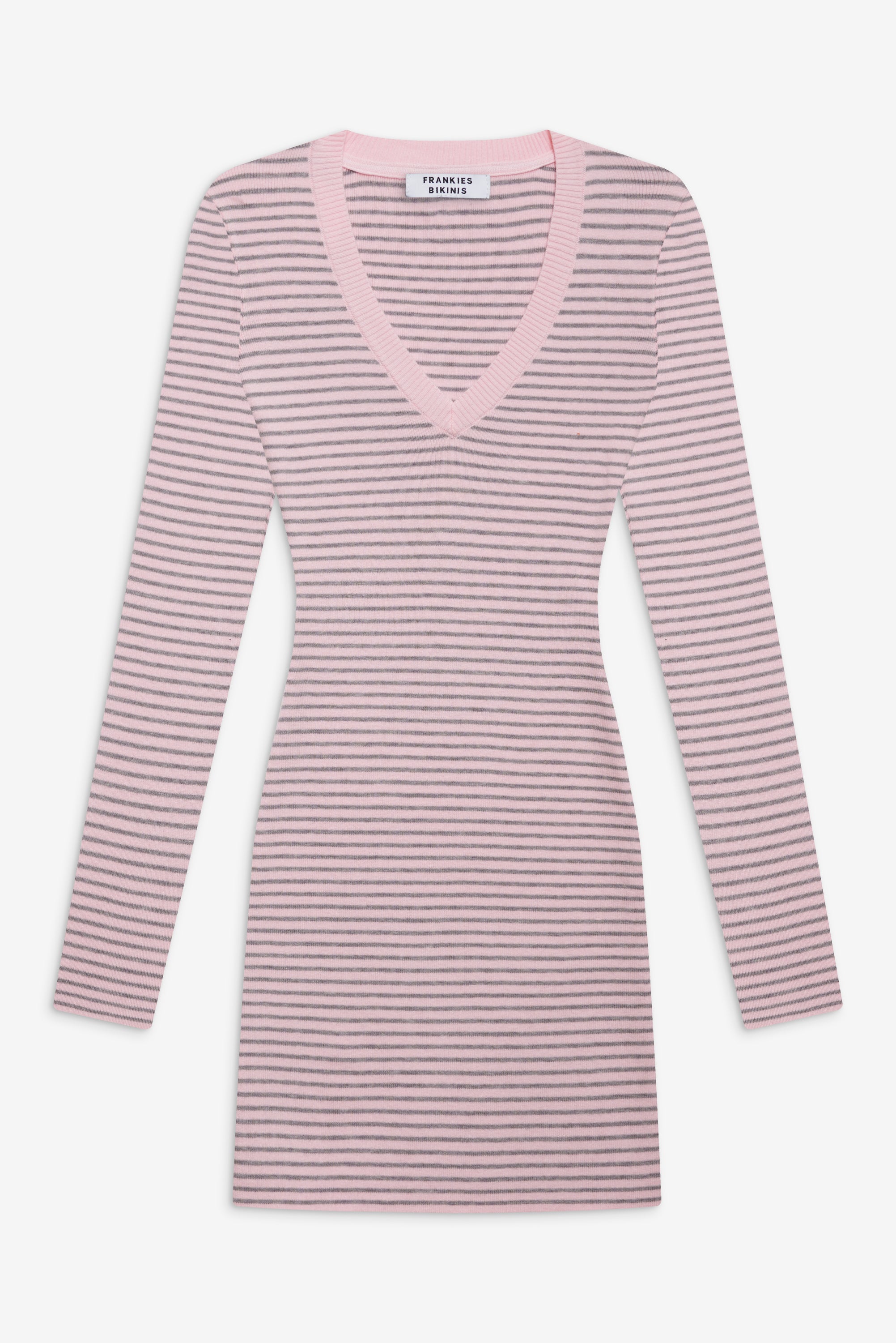 Sweetheart Knit Dress - Rosewater Stripe - Image 3