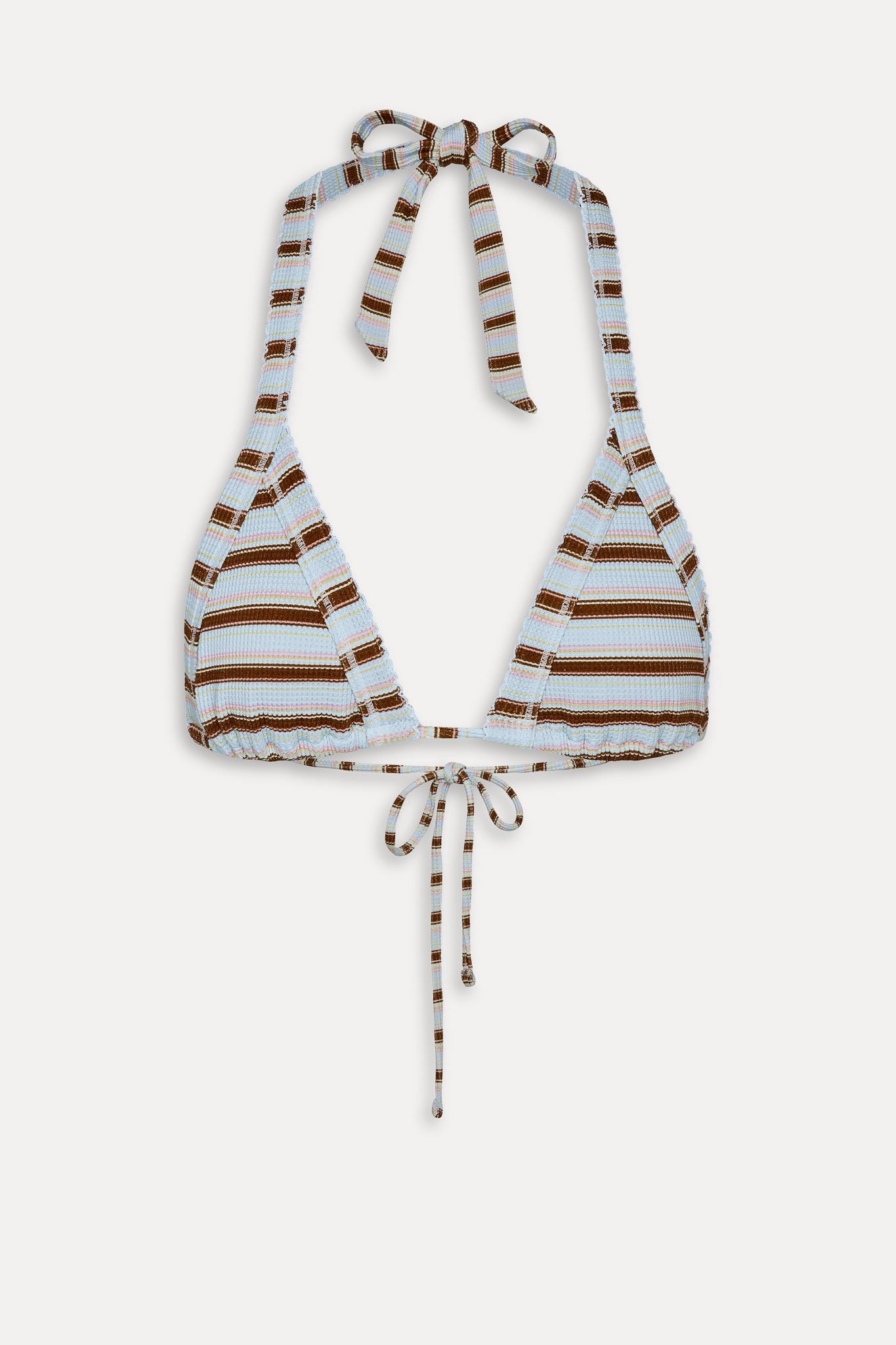 Taite Triangle Striped Bikini Top - Verona Stripe - Image 3