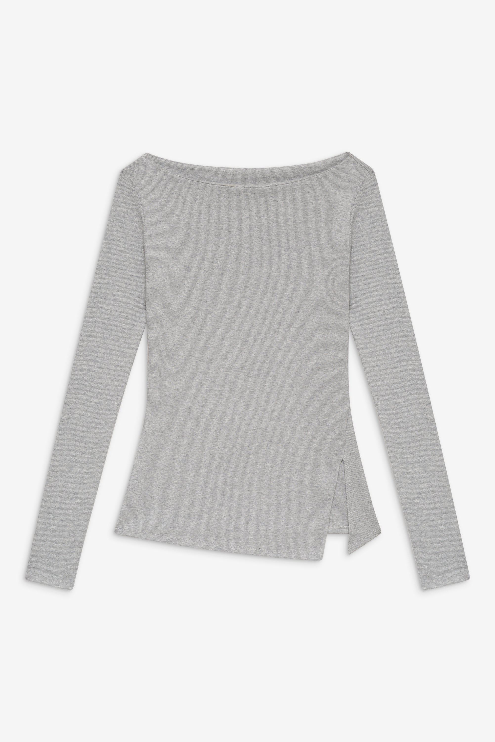 Talia Long Sleeve Shirt - Heather Grey - Image 3