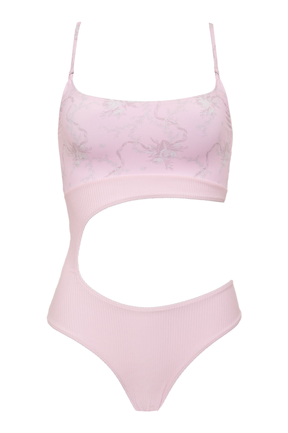 Thea Ribbed Cutout One Piece Swimsuit - Aurora - Image 5