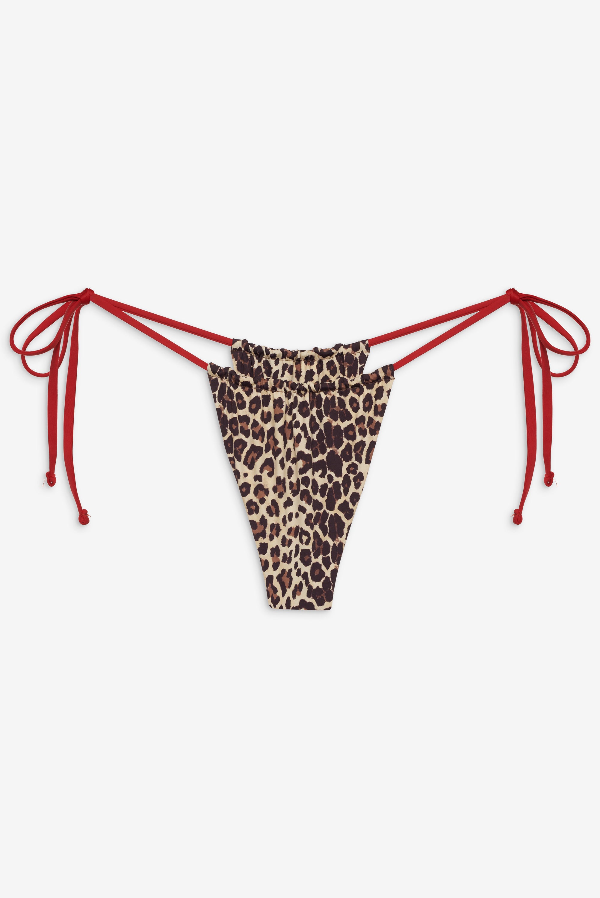 Tia Skimpy String Bikini Bottom - Cheetah - Image 3
