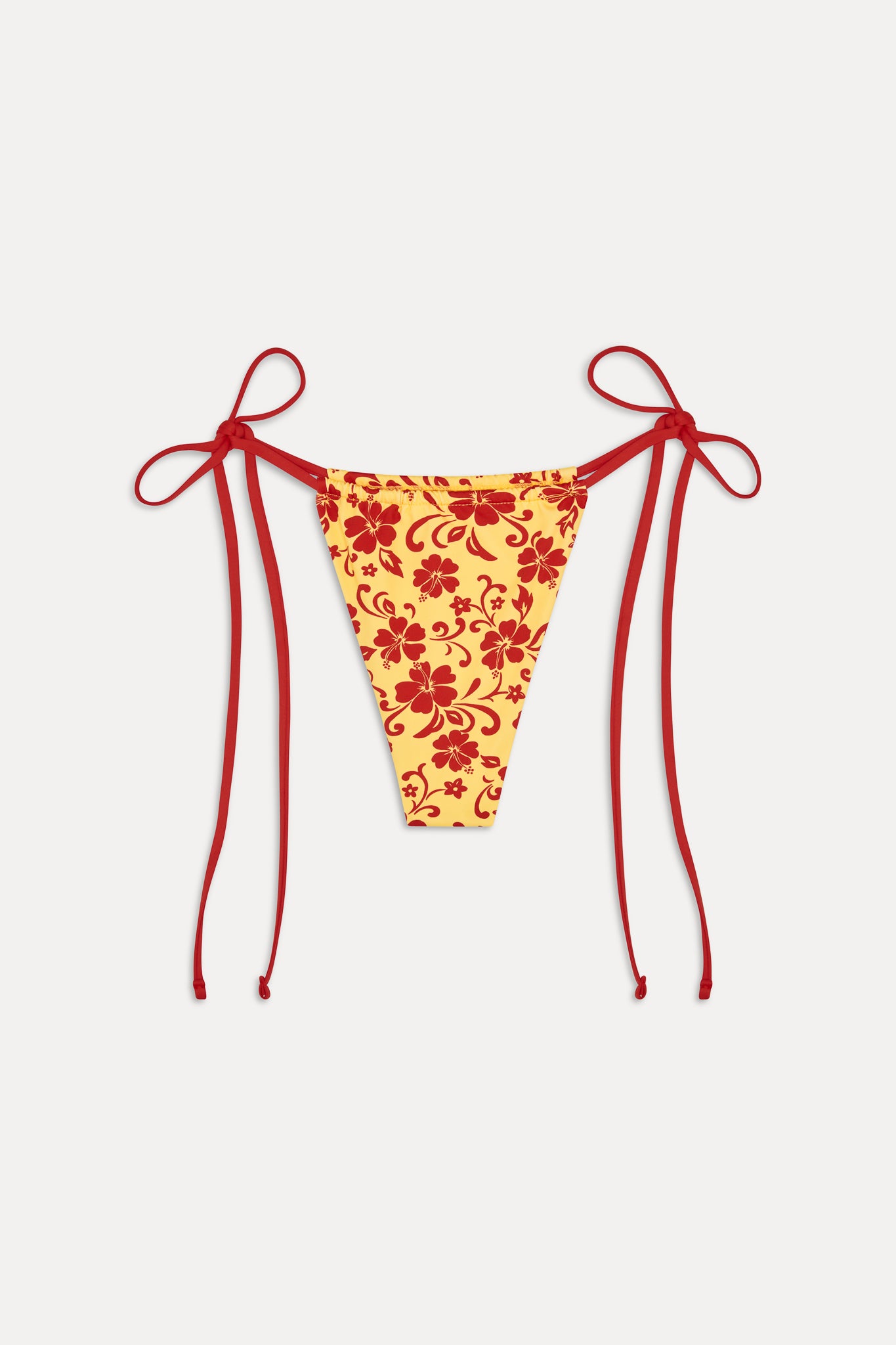 Tia Skimpy String Bikini Bottom - Favorite Flower - Image 3