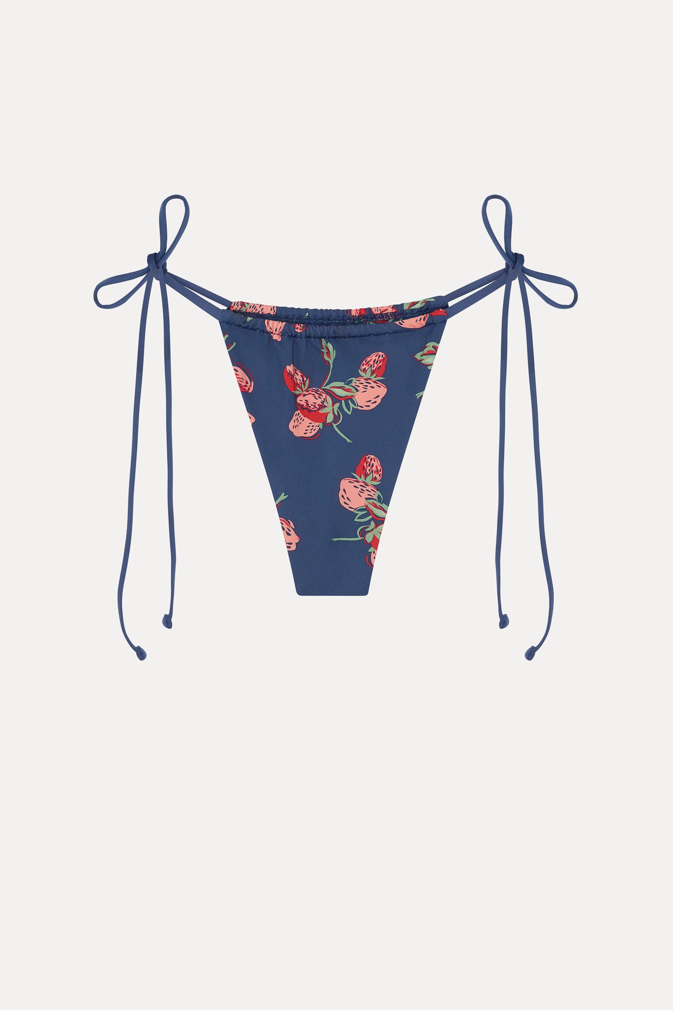 Tia Skimpy String Bikini Bottom - Strawberry Patch - Image 3