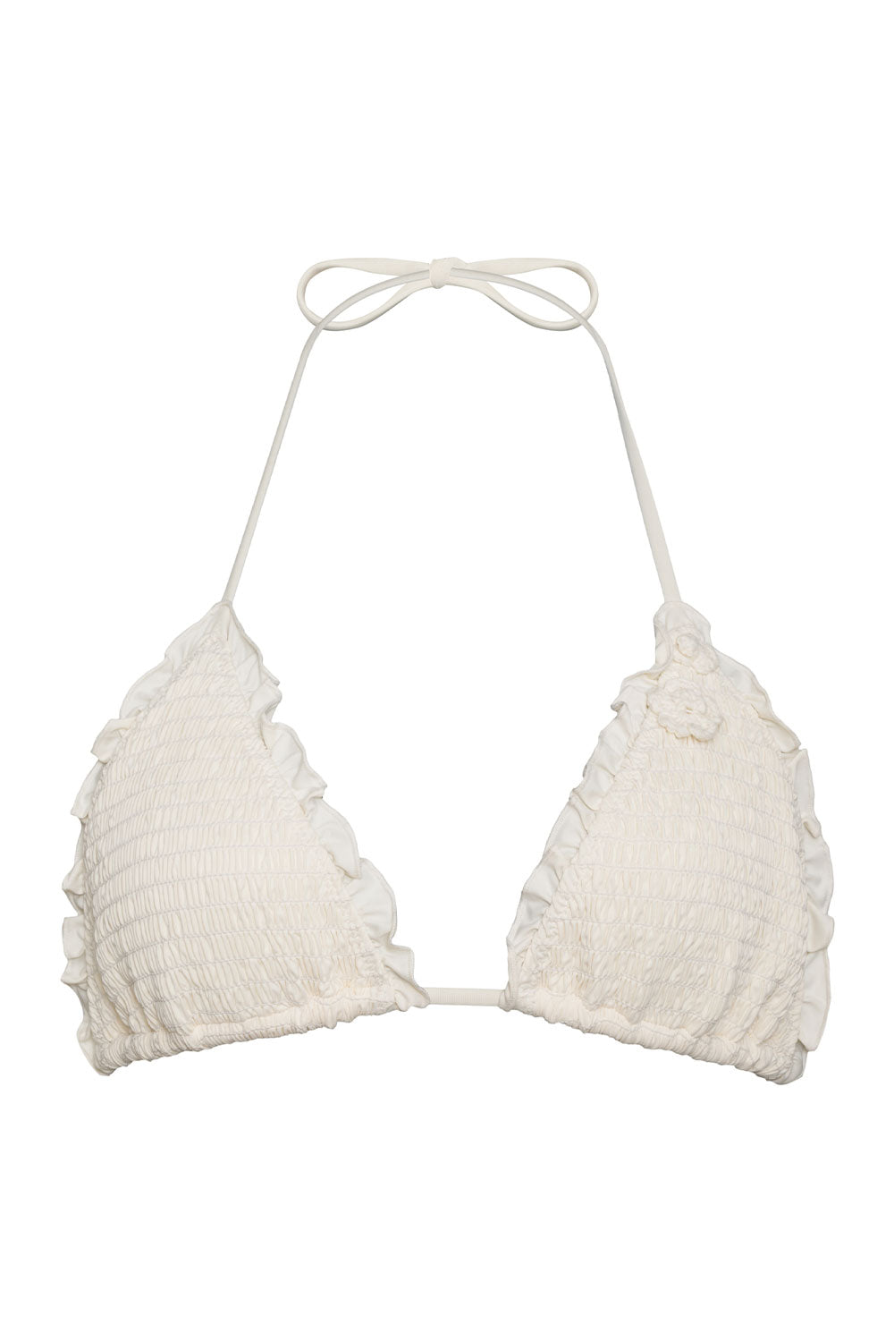 Tiana Ruffle Triangle Bikini Top - Sunrose - Image 6