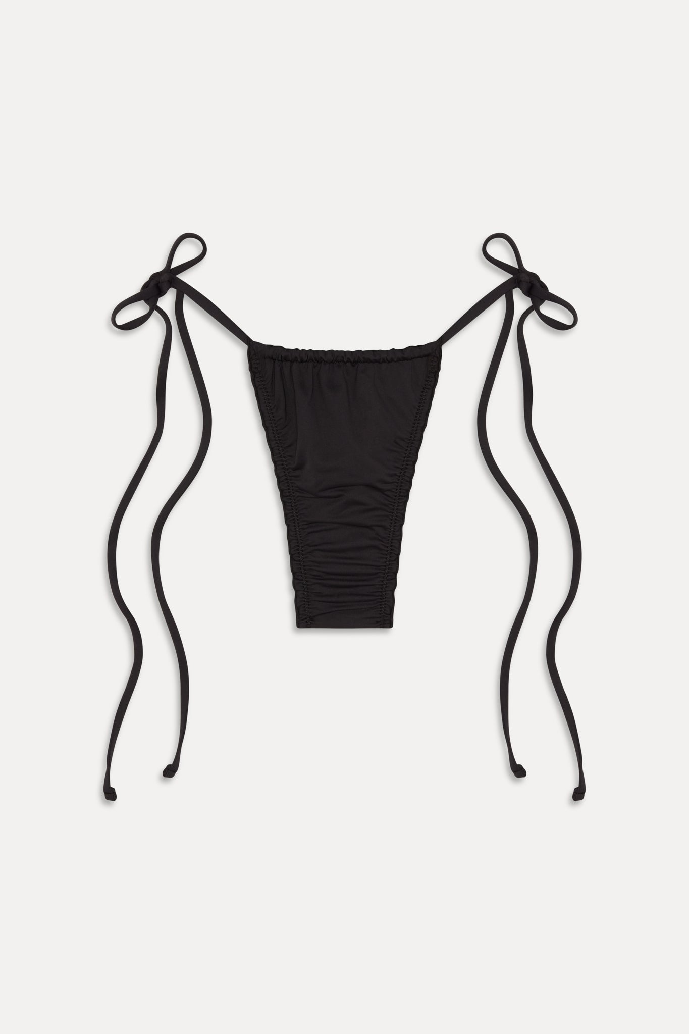 Tidal Micro String Bikini Bottom - Black - Image 3
