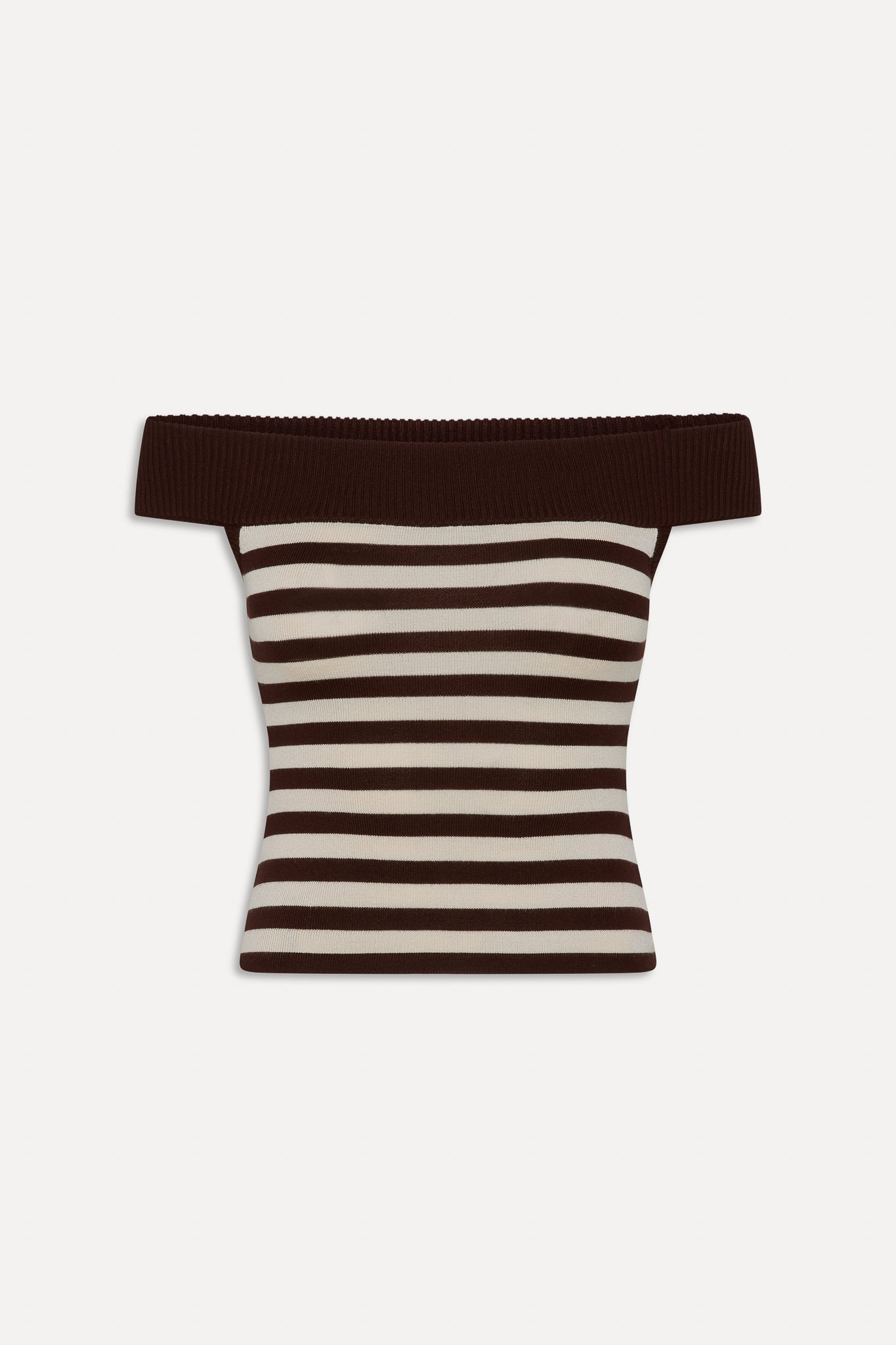 X Bella Hadid Tucker Knit Top - Cowboy Stripe - Image 3
