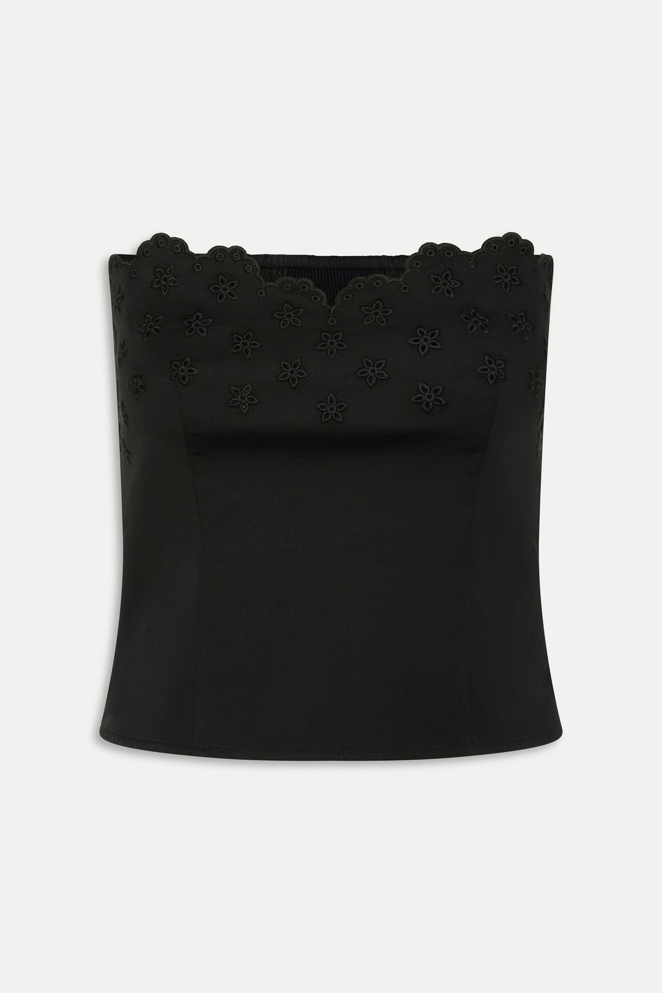 Twilight Embroidered Corset Top - Black - Image 3