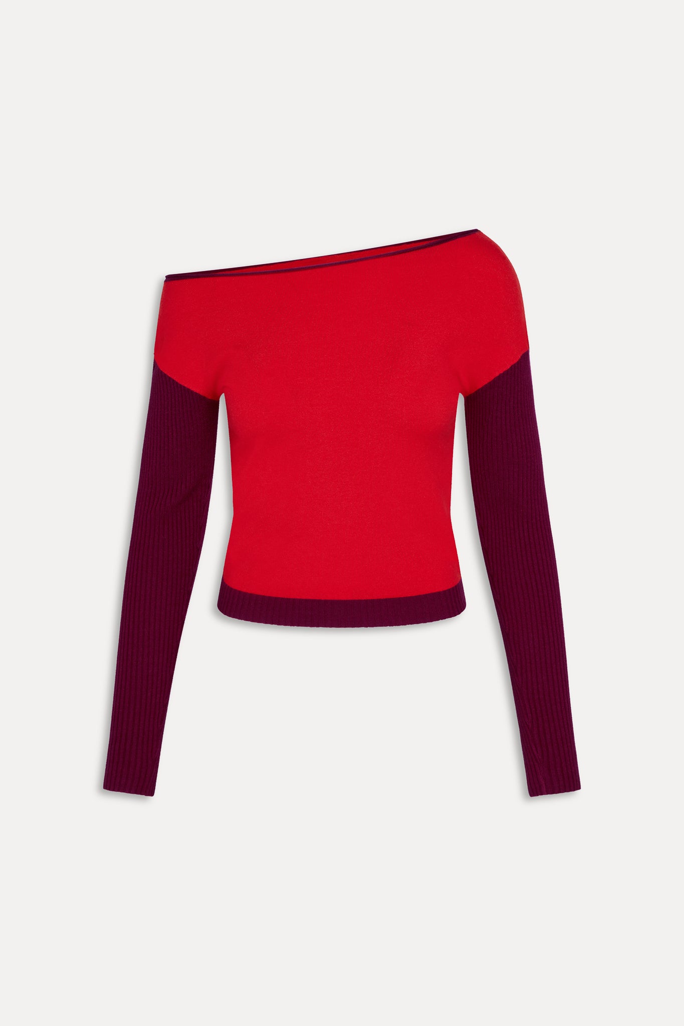 Vail Off The Shoulder Knit Shirt - Ember - Image 3
