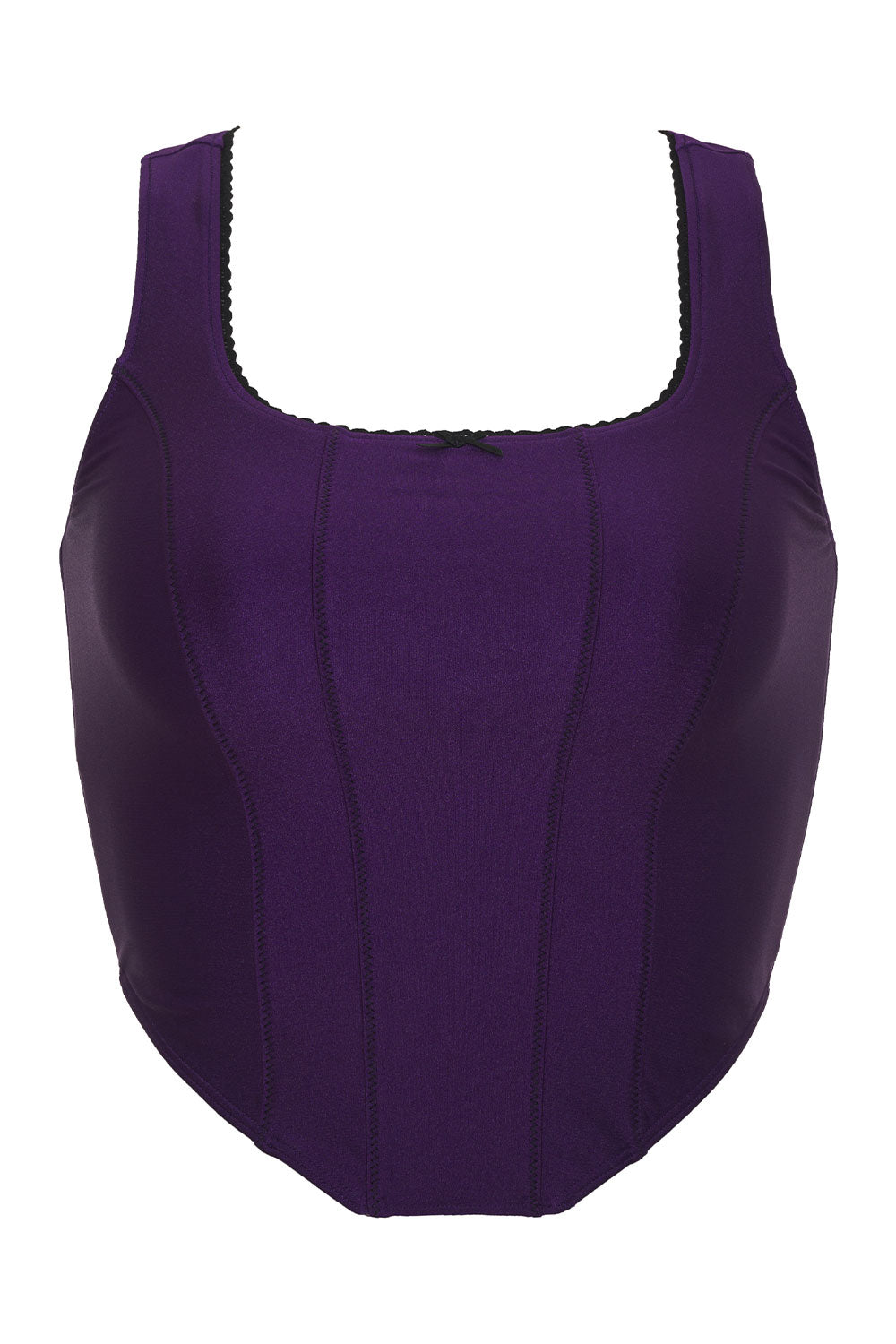 Victoria Shine Crop Top - Candied Violet - Image 5