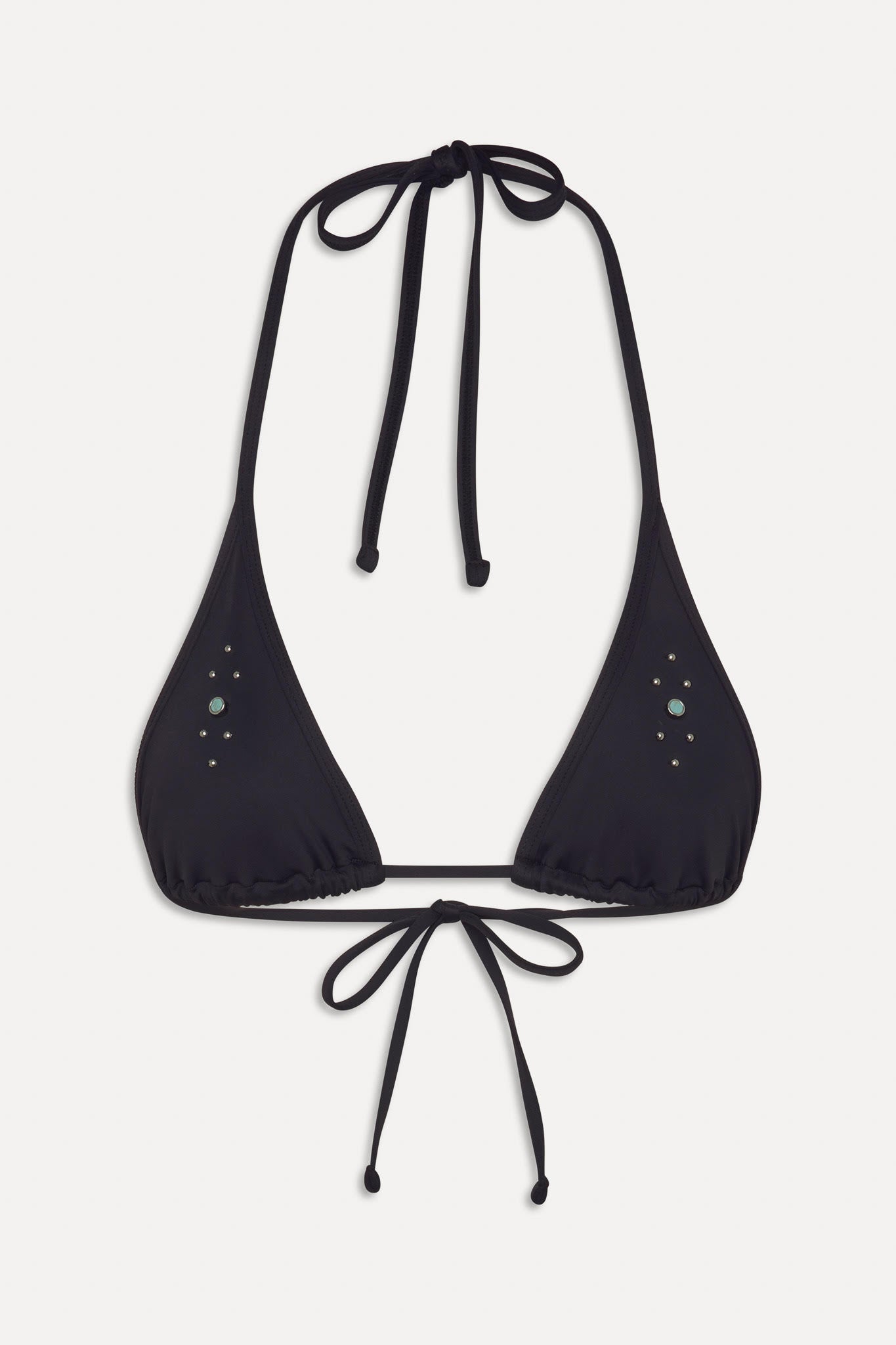 X Bella Hadid Paradise Halter Bikini Top - Lone Star Black - Image 3